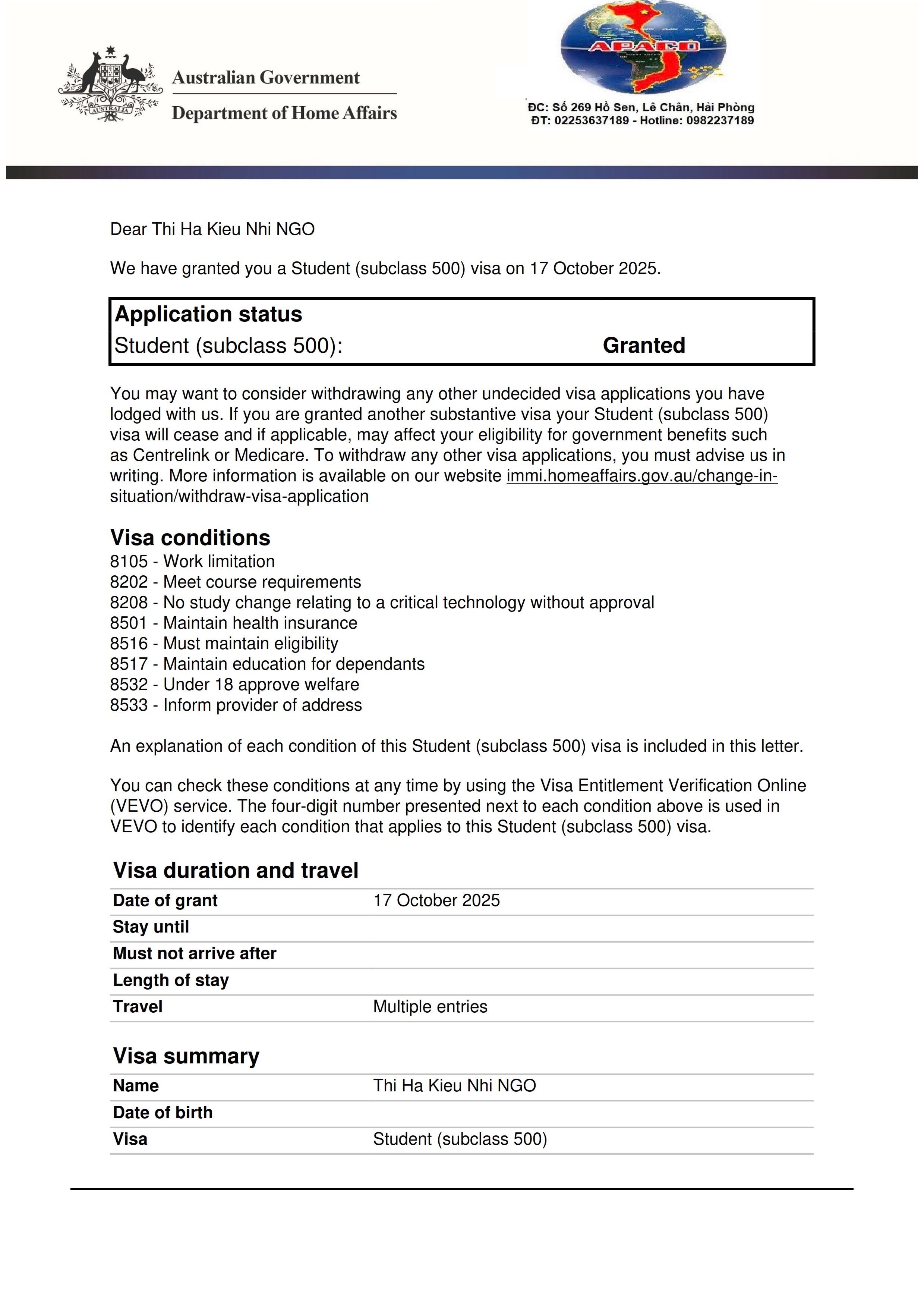 𝐂𝐔𝐎̂́𝐈 𝐓𝐔𝐀̂̀𝐍 𝐑𝐎̣̂𝐍 𝐑𝐀̀𝐍𝐆 𝐓𝐇𝐄̂𝐌 𝟐 𝐕𝐈𝐒𝐀 𝐃𝐔 𝐇𝐎̣𝐂 𝐔́𝐂 𝐇𝐀̣ 𝐂𝐀́𝐍𝐇 𝐓𝐀̣𝐈 𝐀𝐏𝐀𝐂𝐎